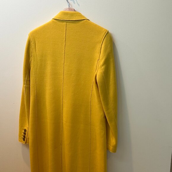 Banana Republic Yellow Trench Coat, Size S - Picture 2 of 4